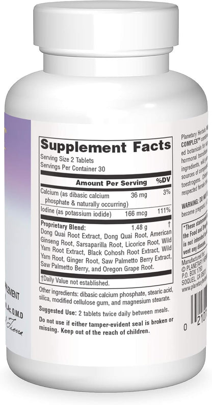 Planetary Herbals Wild Yam-Black Cohosh Complex™ 800 mg
