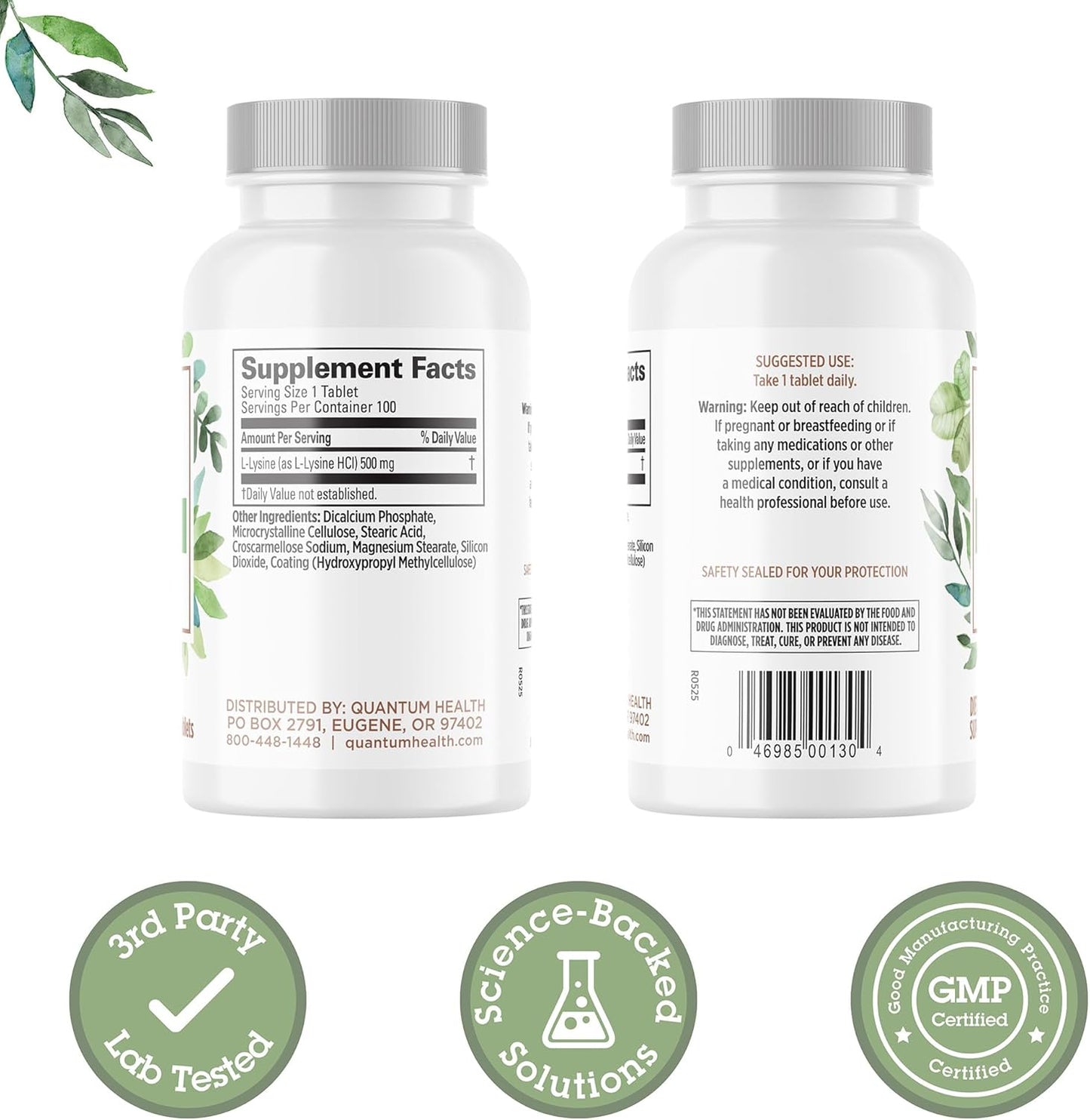 Quantum Health L-Lysine 500mg