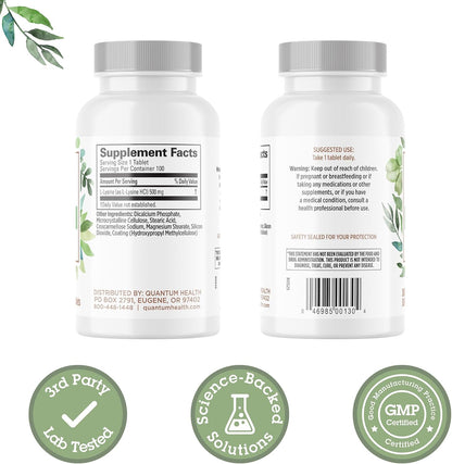 Quantum Health L-Lysine 500mg