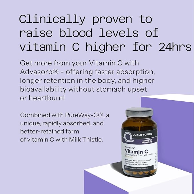 Advasorb® Vitamin C Supplement, 60 Vegicaps