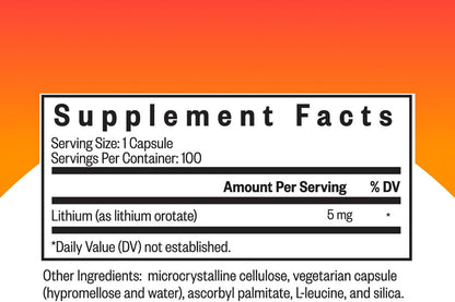 Seeking Health Lithium Orotate 5 mg