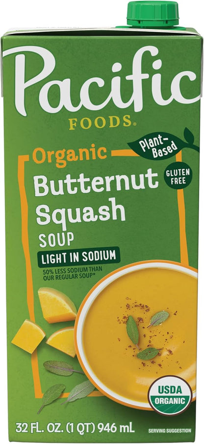 Pacific Foods Organic Butternut Squash Light Sodium Soup 32 floz