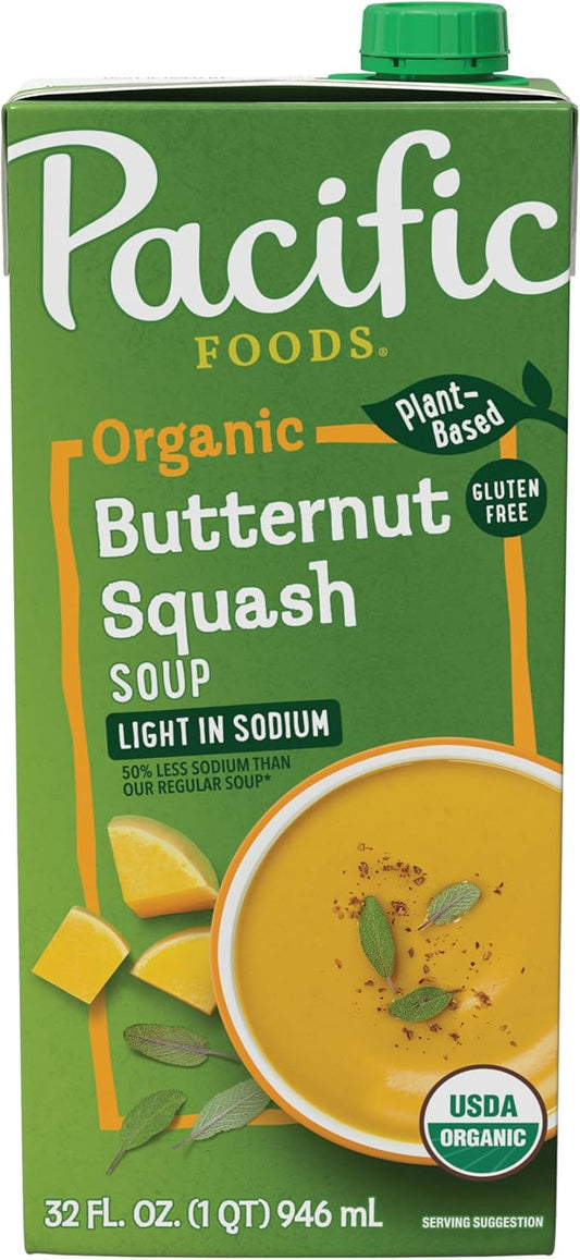 Pacific Foods Organic Butternut Squash Light Sodium Soup 32 floz