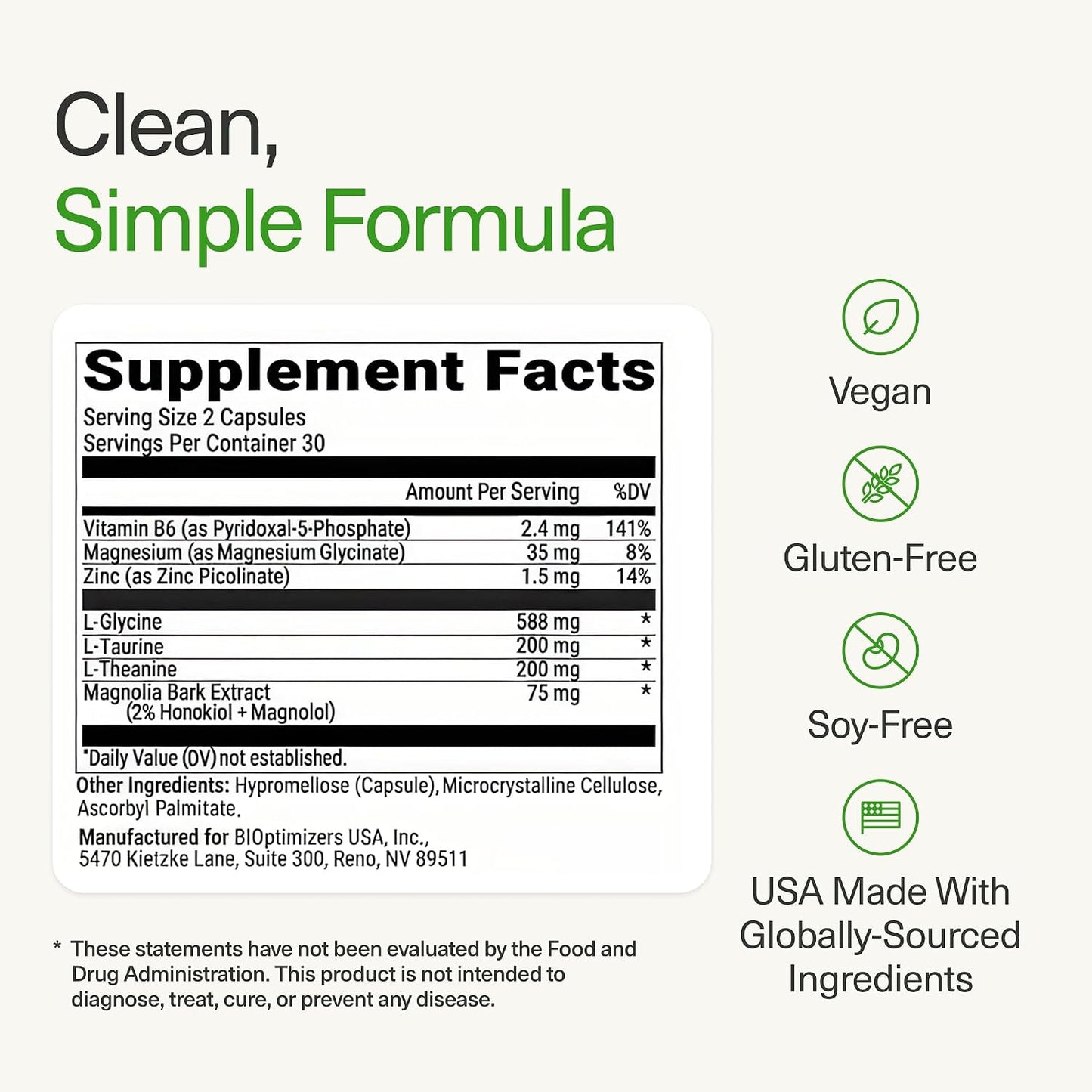 BiOptimizers Sleep Breakthrough 60 Veg Caps