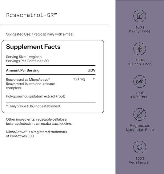 Resveratrol-SR, 150 mg, 30 Vegicaps