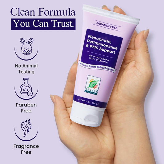 At Last Naturals Wild Yam Cream with Vitamin E 2 oz.