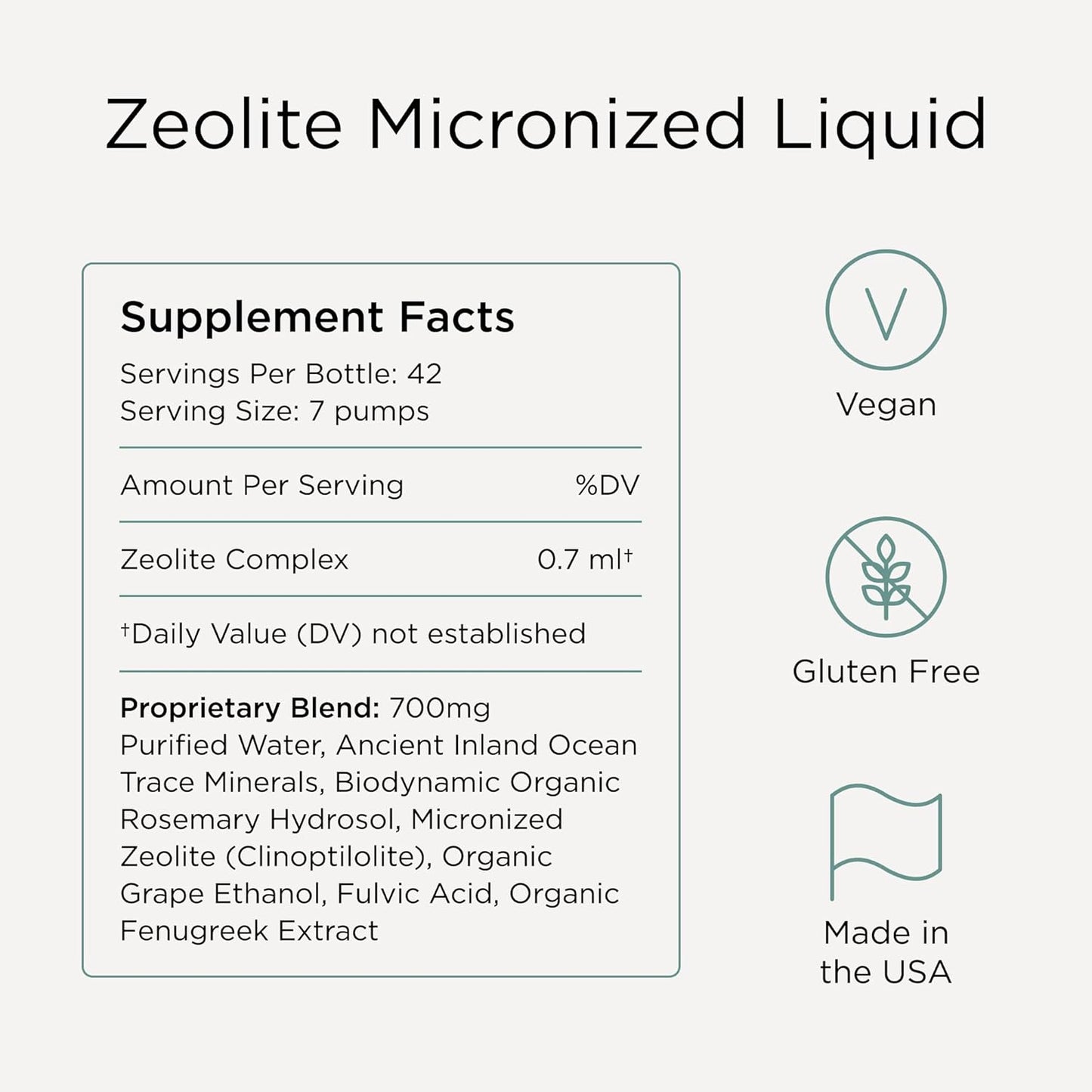 Zeolite Micronized Liquid Tonic