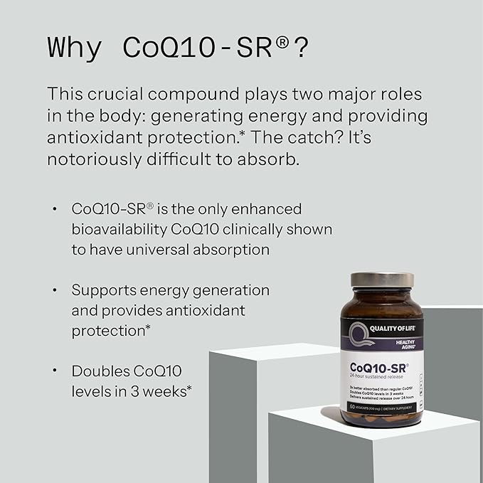 CoQ10-SR MicroActive® CoQ10, 100 mg, 60 Vegetable Capsules