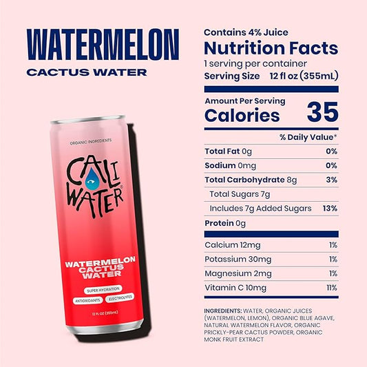 Watermelon Cactus Water 12 oz