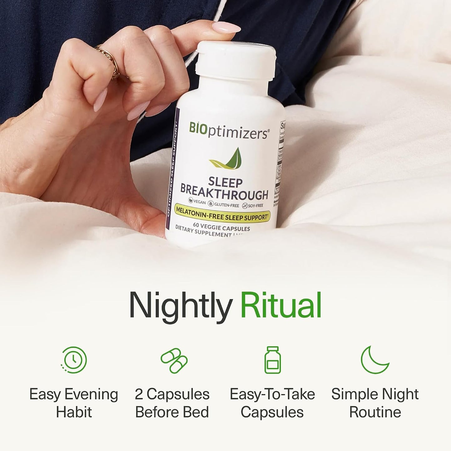 BiOptimizers Sleep Breakthrough 60 Veg Caps