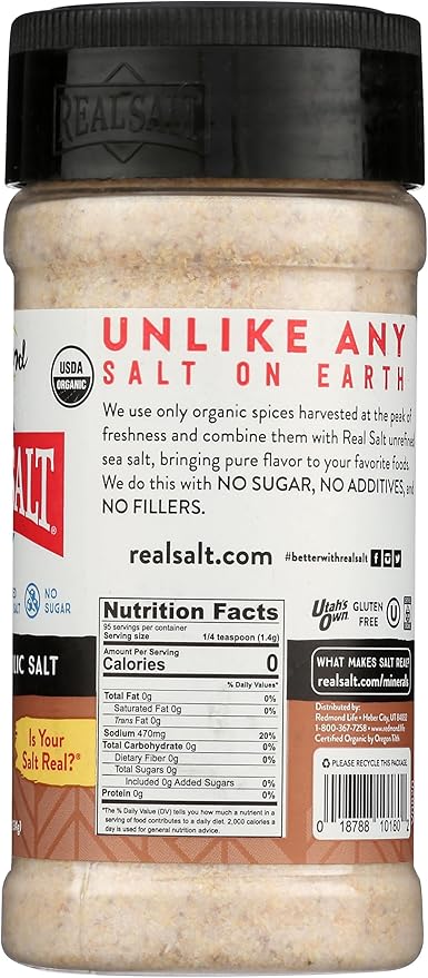 Redmond Real Salt Organic Garlic Salt