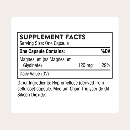 Thorne Magnesium Glycinate 120 mg Caps
