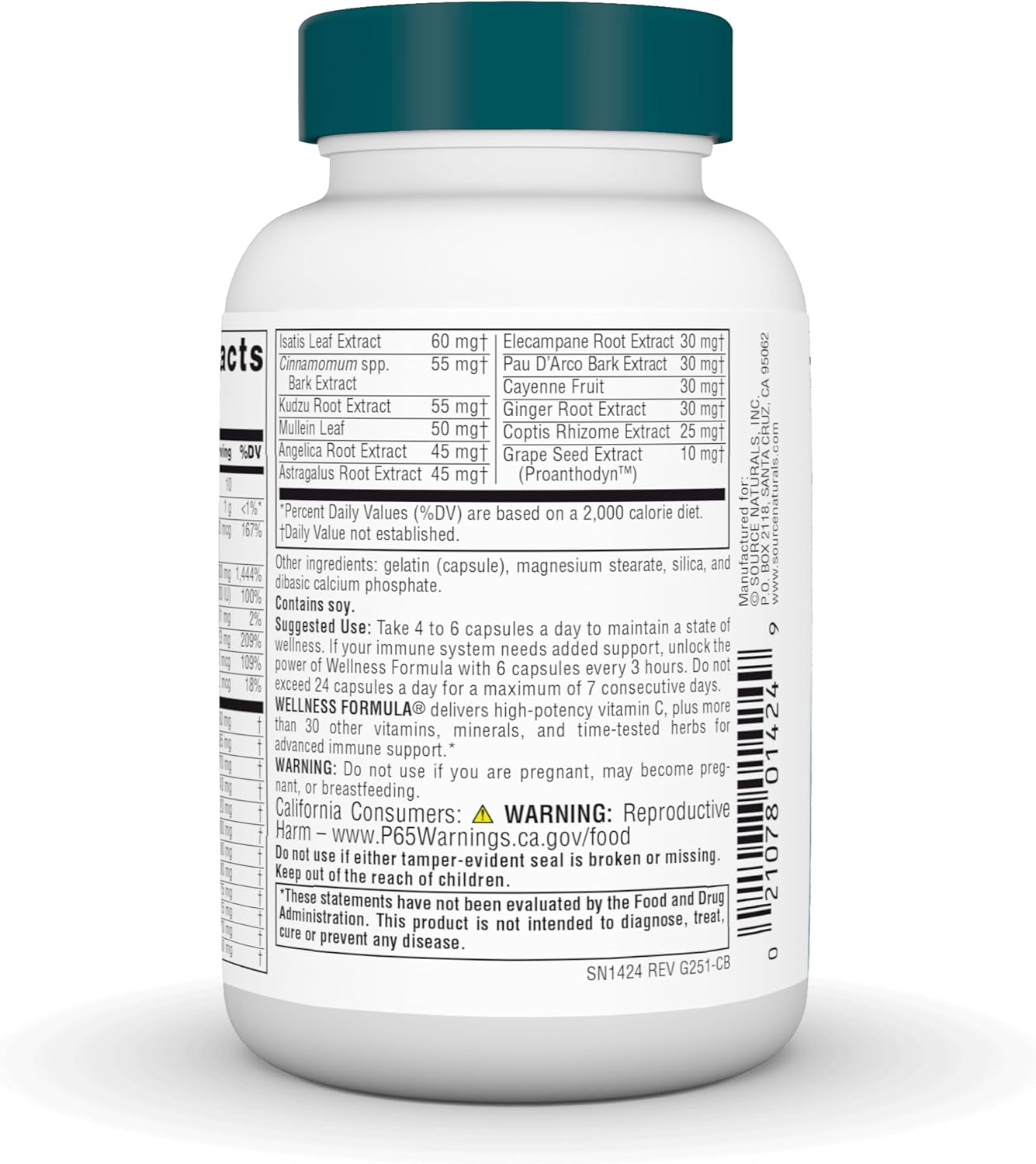 Source Naturals- Wellness Formula