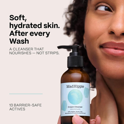 Mad Hippie Cream Cleanser – Gentle Formula with Hyaluronic Acid, Jojoba Oil & Green Tea