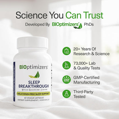 BiOptimizers Sleep Breakthrough 60 Veg Caps