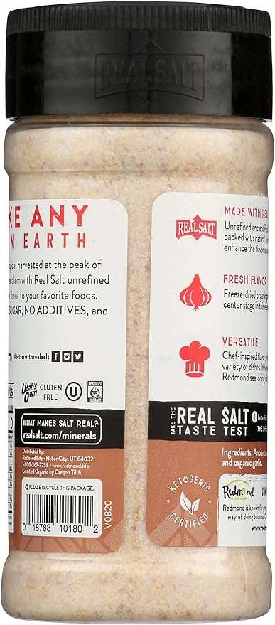 Redmond Real Salt Organic Garlic Salt