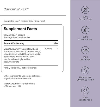 Curcumin-SR, 500 mg, 60 Vegicaps