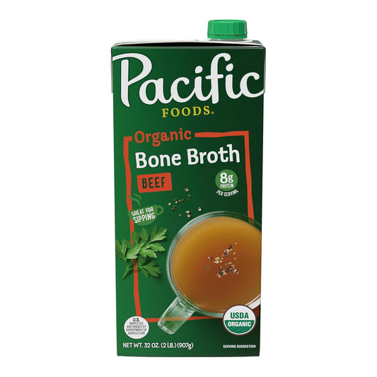 Pacific Foods Organic Beef Bone Broth, 32 floz