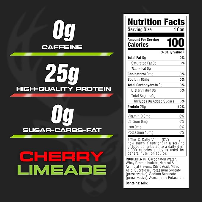 Cherry Limeade Carbonated Protein 16oz