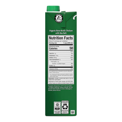 Pacific Foods Organic Chicken Bone Broth With Sea Salt, 32 oz
