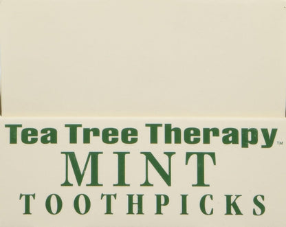 Tea Tree Therapy - Tea Tree Toothpicks - Mint 100 Count