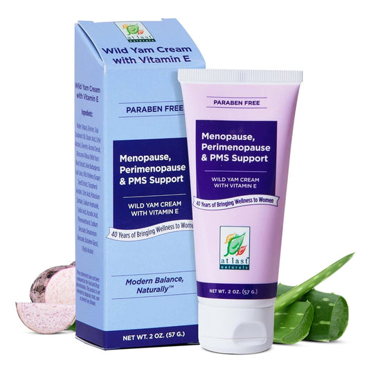 At Last Naturals Wild Yam Cream with Vitamin E 2 oz.