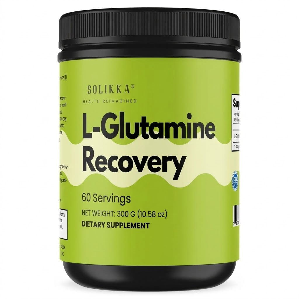 solikka L-Glutamine Recovery Powder – 5g Pure L-Glutamine (60 Servings)