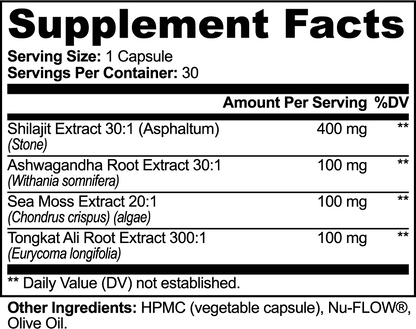 solikka Shilajit Adaptogen Complex - 30 Caps