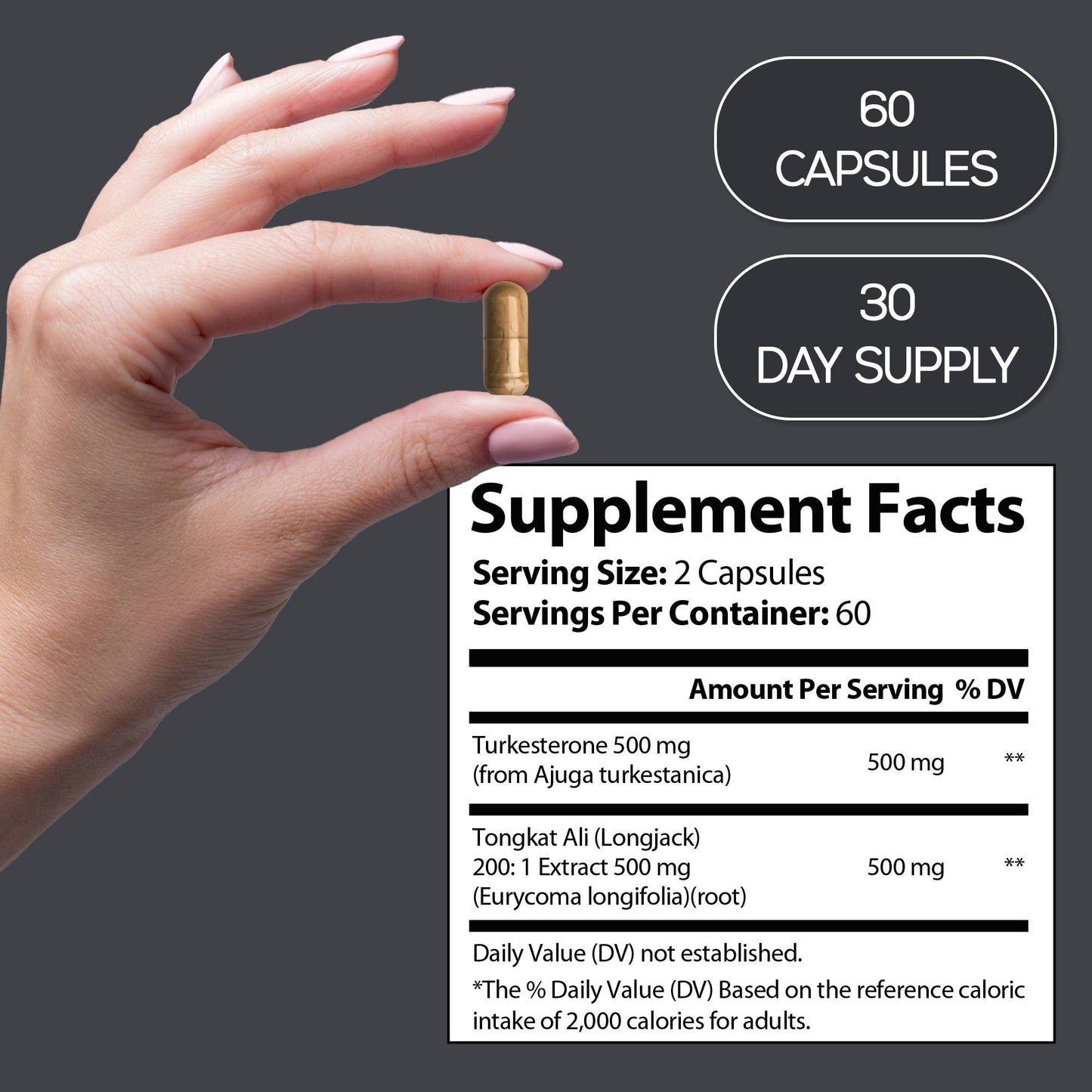 HARMONIFY Turkesterone 500mg + Tongkat Ali 500mg