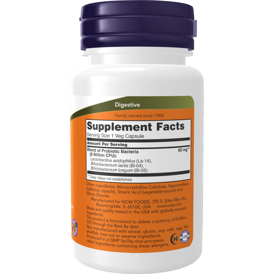 8 Billion Acidophilus & Bifidus Veg Capsules-Digestive Support-AlchePharma