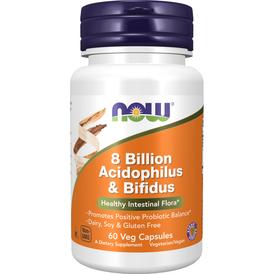 8 Billion Acidophilus & Bifidus Veg Capsules-Digestive Support-AlchePharma