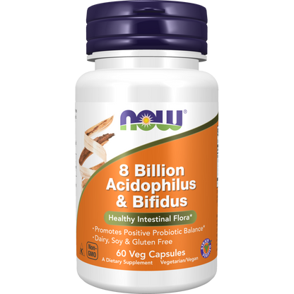 8 Billion Acidophilus & Bifidus Veg Capsules-Digestive Support-AlchePharma
