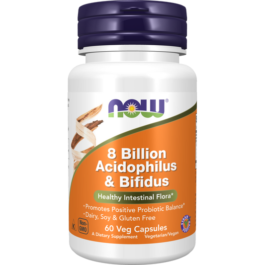 8 Billion Acidophilus & Bifidus Veg Capsules-Digestive Support-AlchePharma
