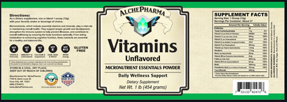 Vitamins - Micronutrient Essentials Powder, Unflavored - 1 Lb.