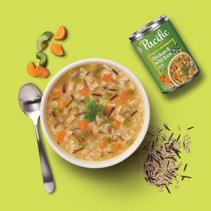Pacific Foods Organic Chicken and Wild Rice Soup, 16.3 oz