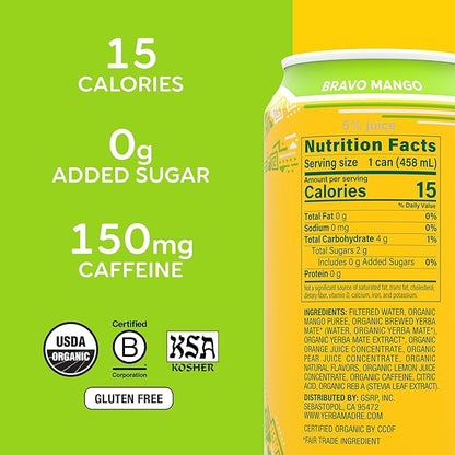 Mango Fuego Yerba Madre 15.5 fl oz