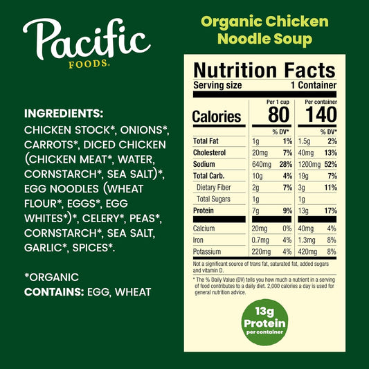 Pacific Foods, Soup Chicken Noodle Organic, 16.1 oz