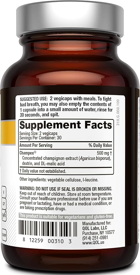 Deodorex with Champex® Mushroom Extract, 60 Vegicaps