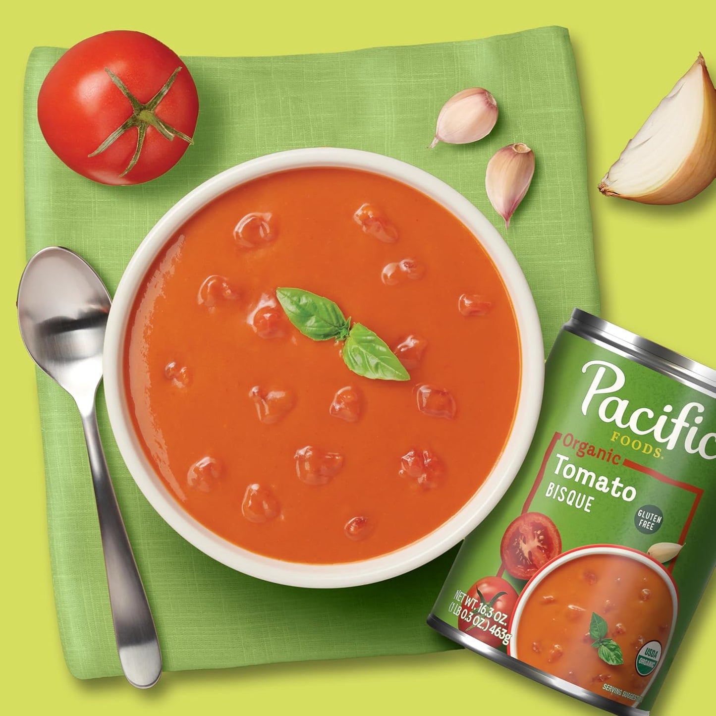 Pacific Foods Organic Tomato Bisque Soup, 16.3 oz Can