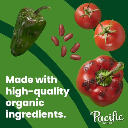 Pacific Foods Organic Fire Roasted Vegetable Chili, Plant Based, 16.5 oz