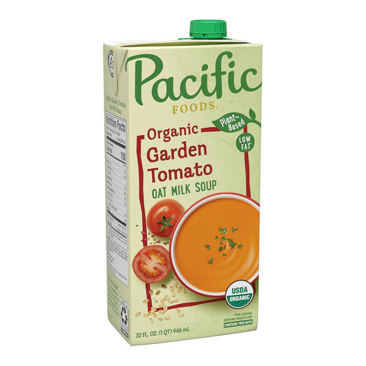 Pacific Foods, Organic Creamy Garden Tomato Oat Milk Soup, 32 Fl Oz
