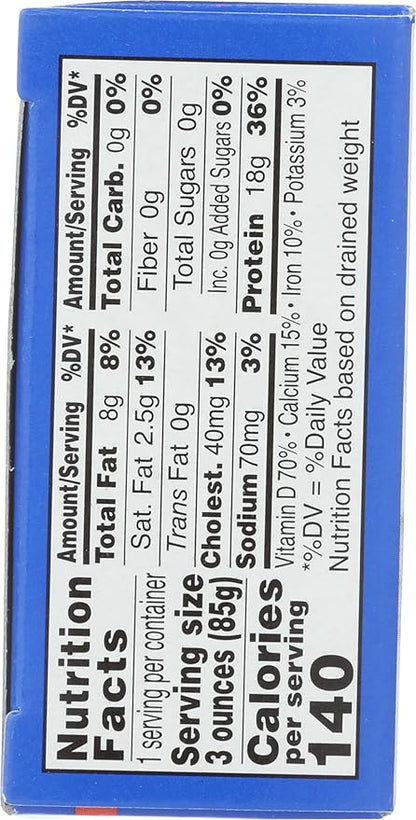 Wild Sardines in Water (No Salt Added) 4.4 oz
