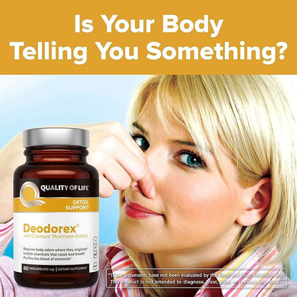 Deodorex with Champex® Mushroom Extract, 60 Vegicaps