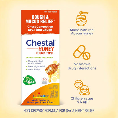 Boiron Chestal Honey Adult Cold and Cough Syrup
