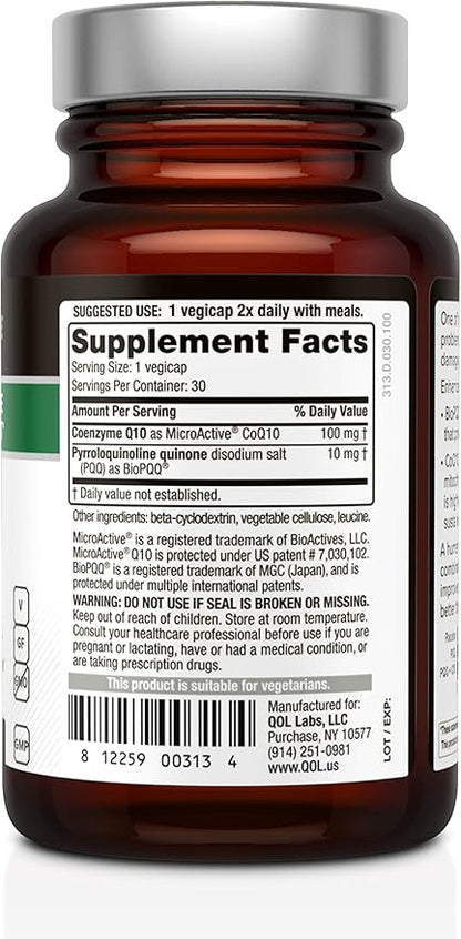 Enhanced VitaPQQ® with CoQ10, 30 VegiCaps