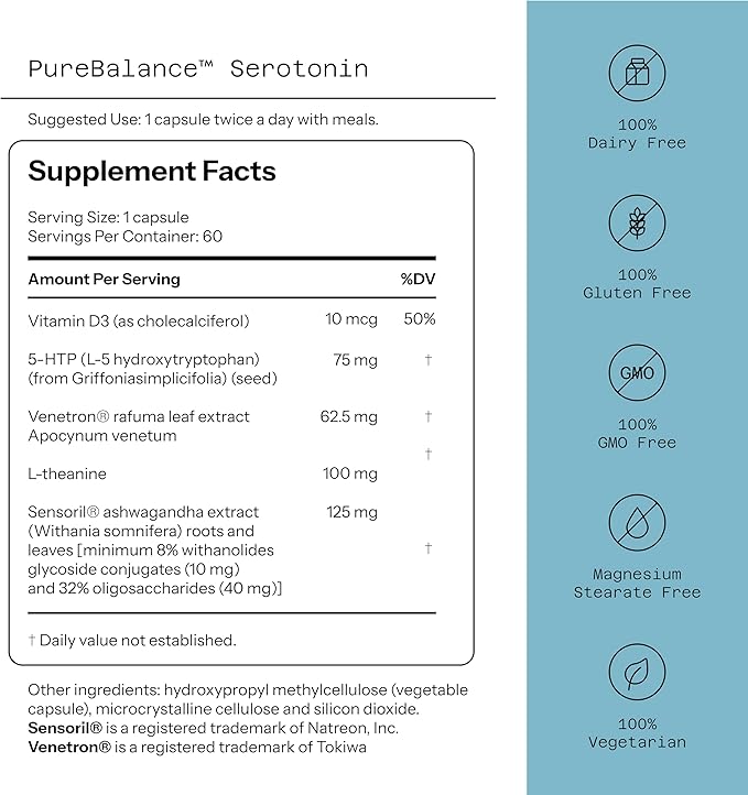 Pure Balance Serotonin, 60 Capsules