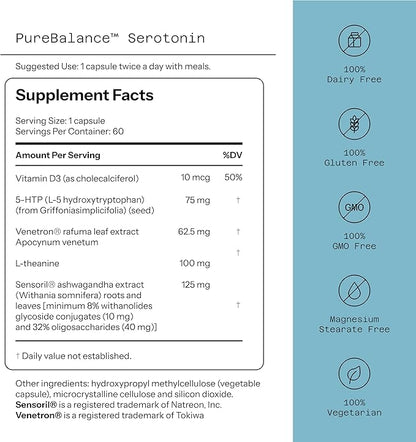 Pure Balance Serotonin, 60 Capsules