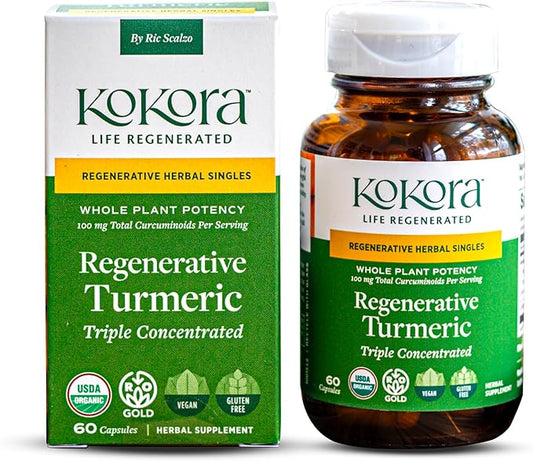 Regenerative Organic Certified Single - Turmeric (60 ct)