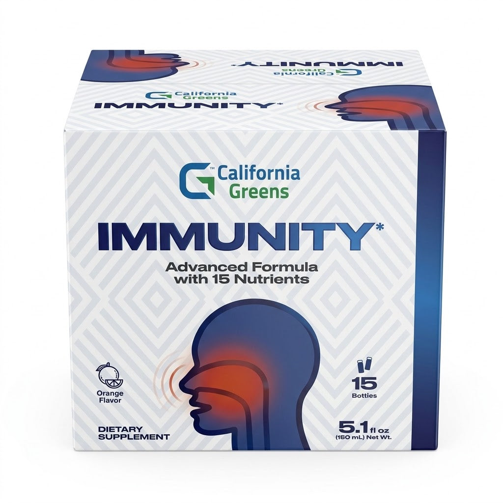 California greens Immunity Orange Flavor 15 Bottles