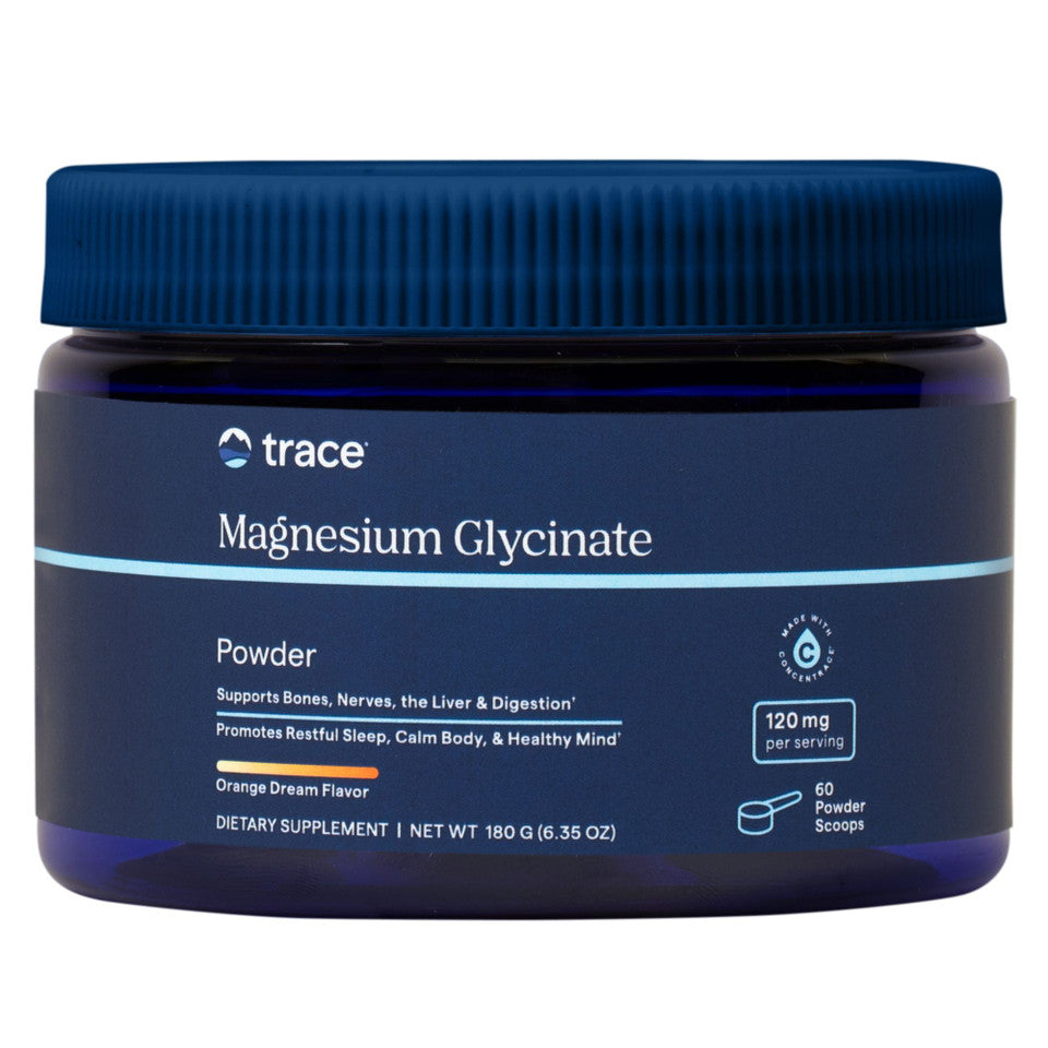 Trace Minerals Magnesium Glycinate Powder - Orange Dream 180g